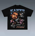 KANYE WEST Prints Vintage Rapper Shirt Hip Hop Shirt Rap Music Shirt R&B Shirt Pop Shirt Shirt Him Short Sleeve Shirt Shirt Trending Top Menswear Underwear Streetwear T-Shirts