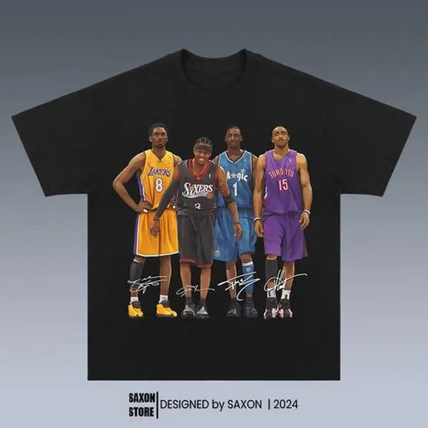 KOBE IVERSON TMAC VINCE CARTER VINTAGE SPORT FAN T-Shirts