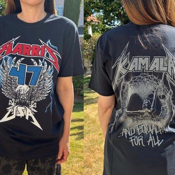 Kamala Harris 47 Eagle Vintage Rock Vintage Kamala Harris Harris 47 Election 2024 Vote Shirt Harris Shirt T-Shirts