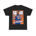 Karl Anthony Towns New York Slam Cover 100% Cotton Fan T-Shirts