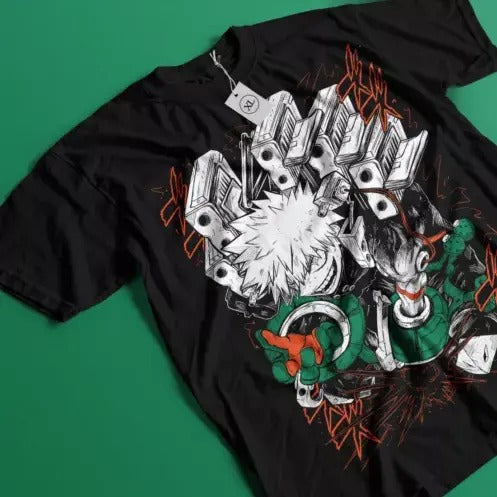 Katsuki Bakugo Manga My Hero Academia Anime All Size T-Shirts