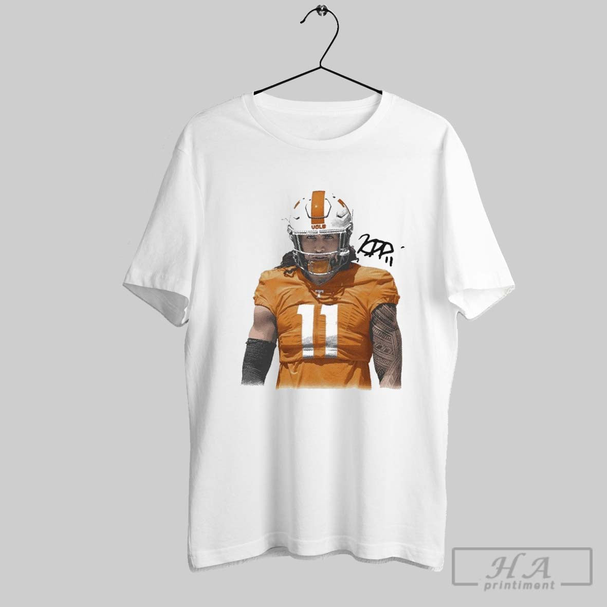 Keenan Pili Portrait Tennessee Volunteers T Shirts