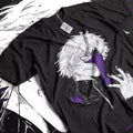 Ken Kaneki Tokyo GhoulManga Strip Horror Anime Black Shirt All Size T-Shirts