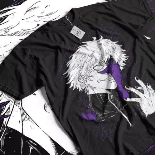 Ken Kaneki Tokyo GhoulManga Strip Horror Anime Black Shirt All Size T-Shirts