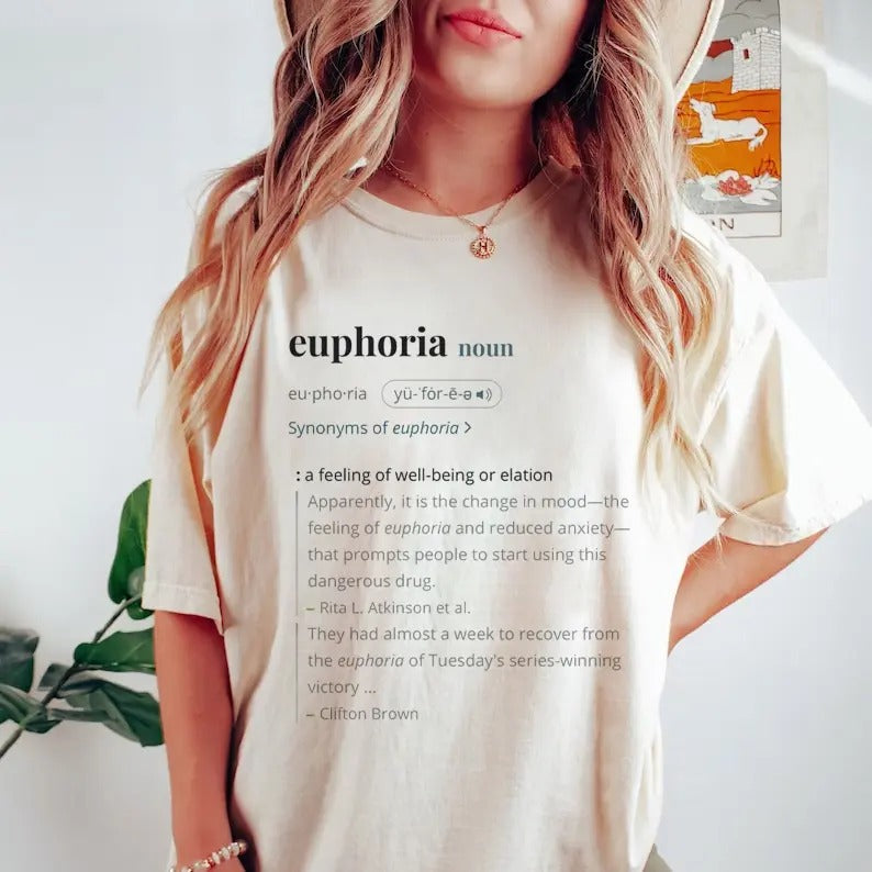 Kendrick Lamar Shirt Euphoria Noun Drake Diss Synonyms Euphoria Fans T-Shirts