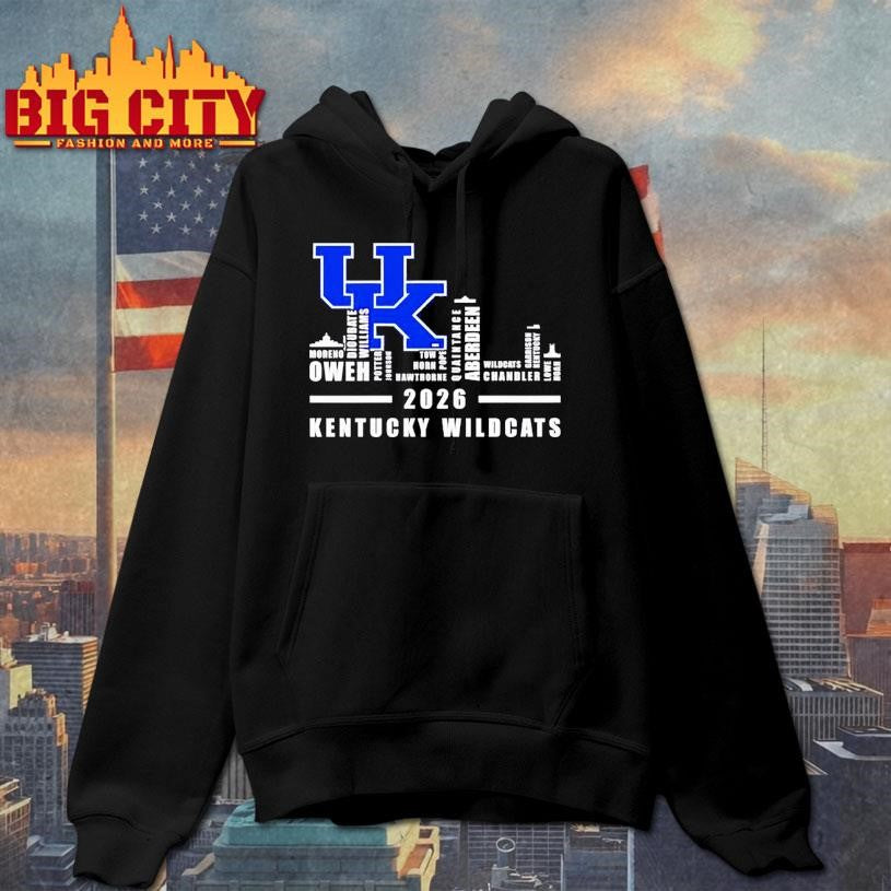 Kentucky Wildcats 2026 players names city skyline Shirt