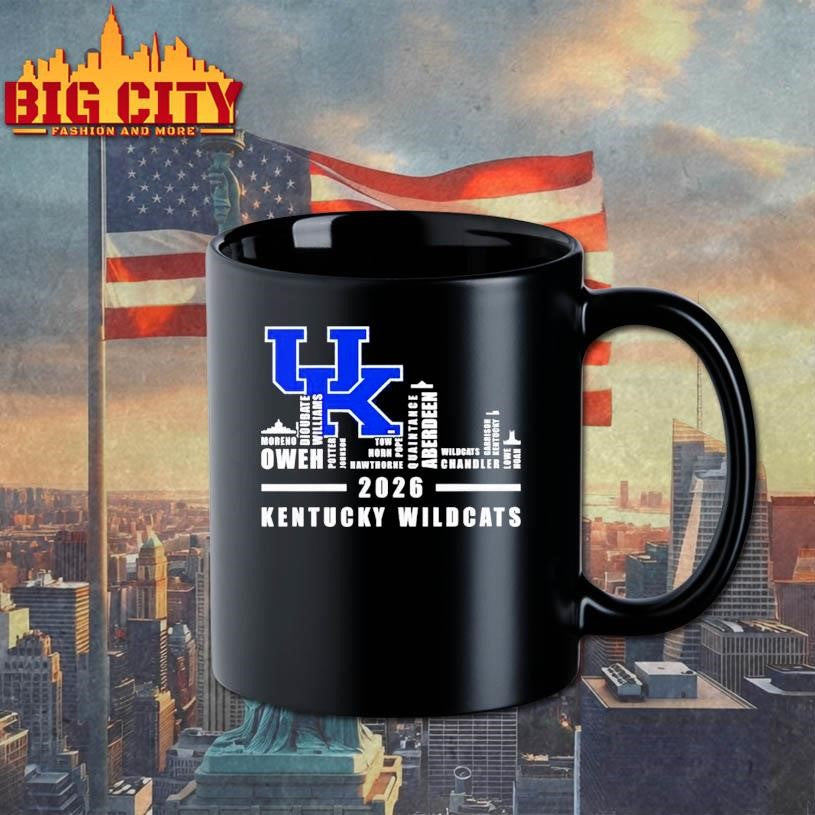 Kentucky Wildcats 2026 players names city skyline Shirt