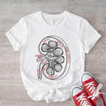 Kidney Anatomy Shirt Kidney Illustration Nephrologists Transplant Surgery Shirt Kidney Warrior Nursing Student T-Shirts