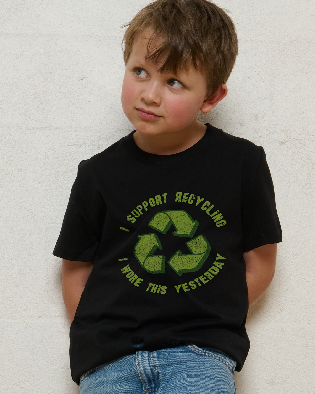 I Support Recycling Kids T-Shirt