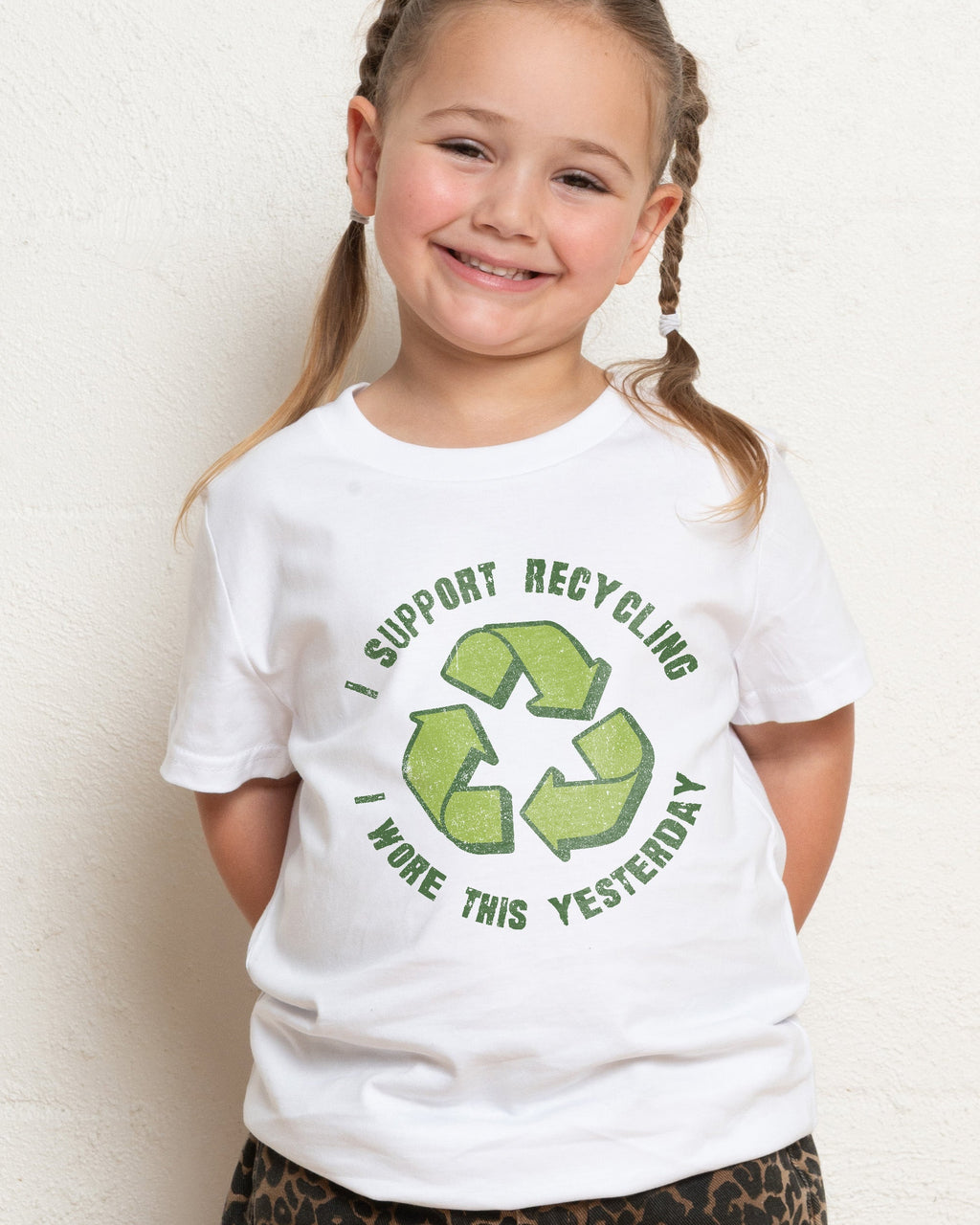 I Support Recycling Kids T-Shirt