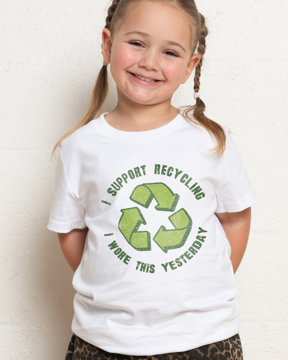 I Support Recycling Kids T-Shirt