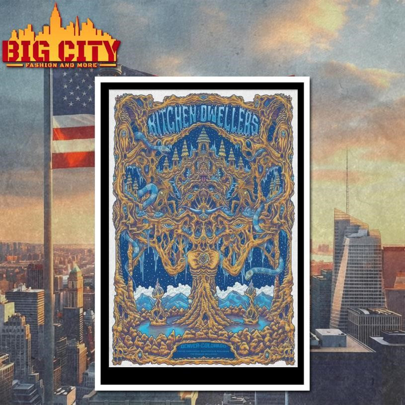 Kitchen Dweller Jan 22-23 Cervantes’ Masterpiece Ballroom Denver CO Poster Shirt