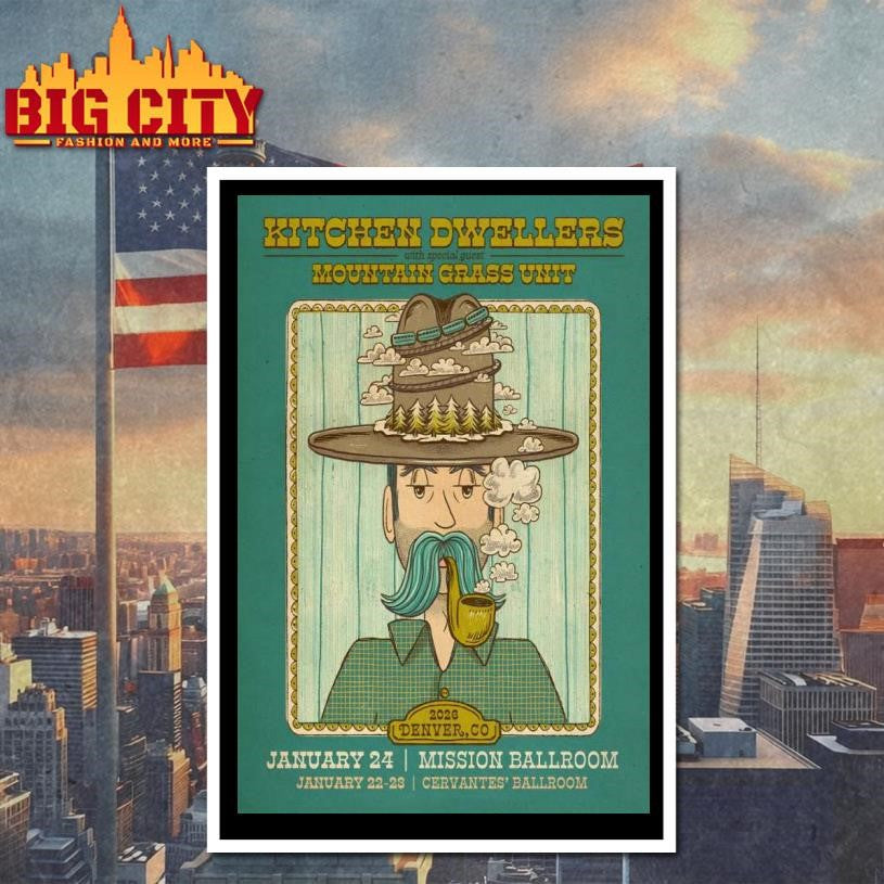 Kitchen Dwellers Jan 24 2026 Mission Ballroom Denver CO Poster Shirt