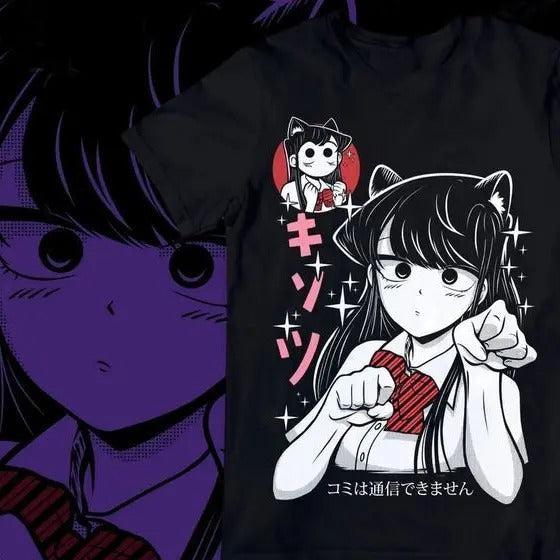 Komi Can'T Communicate S 4XL Shouko Komi Anime New T-Shirts