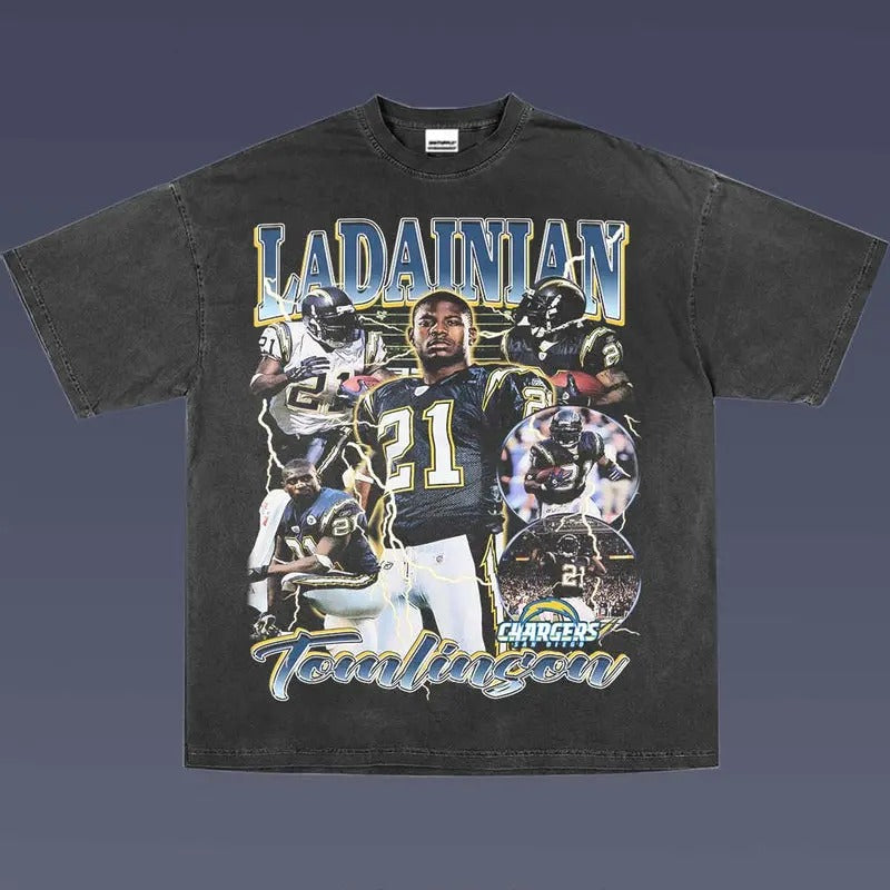 LADAINIAN TOMLINSON 1.0 VINTAGE AMERICAN FOOTBALL FAN T-Shirts