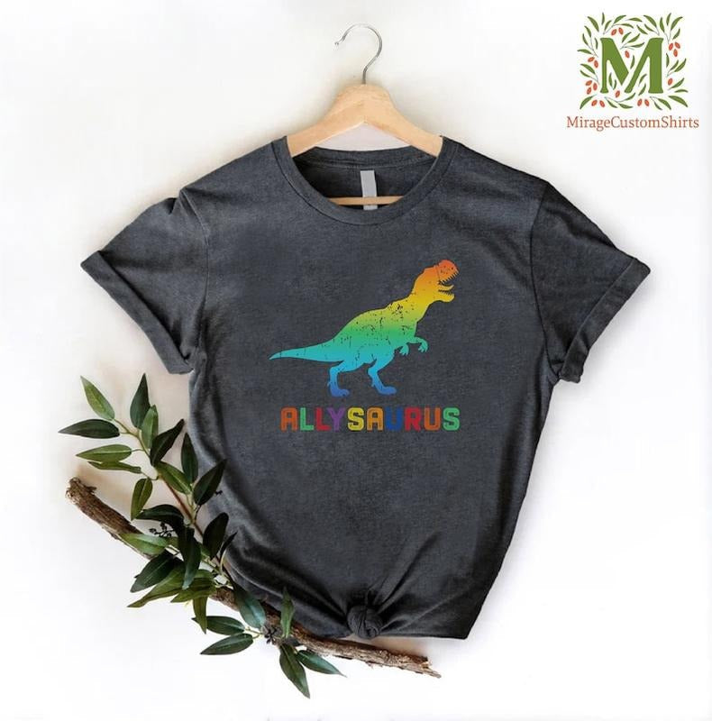 LGBT Dinosaur T Rex Shirt Allysaurus Shirt Pride Ally Shirt LGBTQ Pride Pride Party Shirt LGBT Ally Shirt Pride Supporter Shirt T-Shirts
