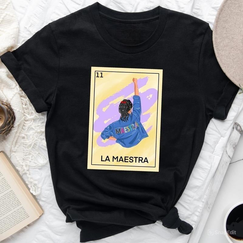 La Maestra Loteria Shirt La Maestra Tarot Card Shirt T-Shirts