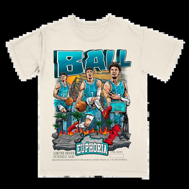 LaMelo Ball Off White Fan Casual Menswear T-Shirts