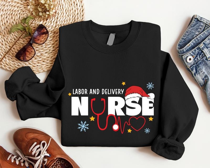 Labor Delivery Nurse L&D Crew Winter Nurse Matching Hospital Party T-Shirts
