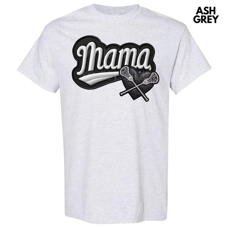 Lacrosse Mama FAKE Embroidery Gildan Short Sleeve 'NLB' T-Shirts