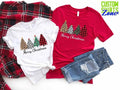 Merry Shirt Leopard Tree Shirt Cute Shirt Plaid Tree T-Shirts
