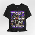 Lamar Jackson Football Streetwear Cotton Short Sleeve Shirt Game Day Perfect Football Fans T-Shirts