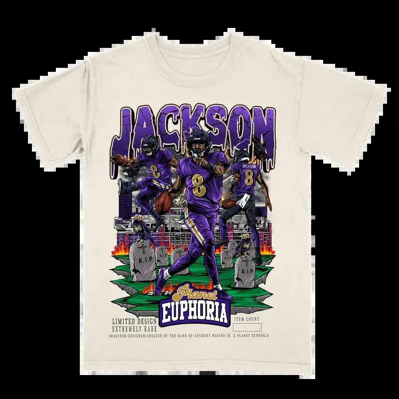 Lamar Jackson V3 Fan Casual Menswearstyle{N002}2 T-Shirts