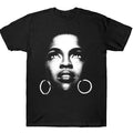 Lauryn Hill Cotton Casual Crew Menswear Top T-Shirts