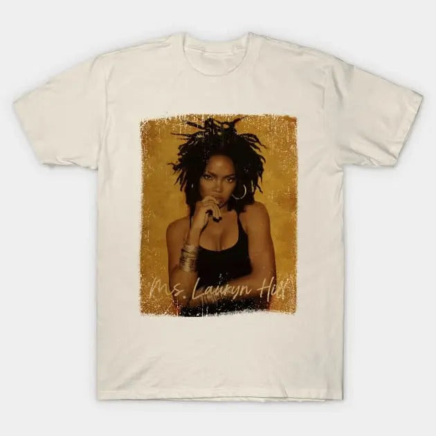 Lauryn Hill Vintage 80s Classic Ms. Lauryn Hill Top Womenswear T-Shirts
