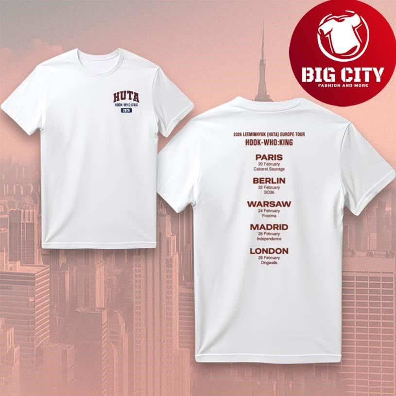 Lee Minhyuk Europe Tour 2026 New Two Sided Shirt