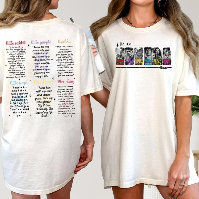 Legacy God'S Heathens I Love You God Malice Dark Romance T-Shirts