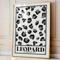 Leopard Print Poster Glitter Details Black & White Animal Wall Art Chic Sophisticated Home Decor Instant Download T-Shirts