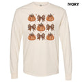Leopard Pumpkin Coquette Collage Long Sleeve Comfort Colors 'NLB' T-Shirts