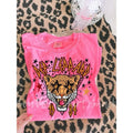Leppard Band Neon Pink Comfort Colors T-Shirts