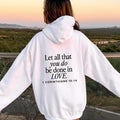 Let All That You Do Be Done Love Eligious Scriptural Bible Verse Christian Faith Christianity Religious T-Shirts
