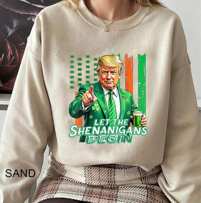 Let Shenanigans Begin Trump St Patrick'S Day Shirt T-Shirts