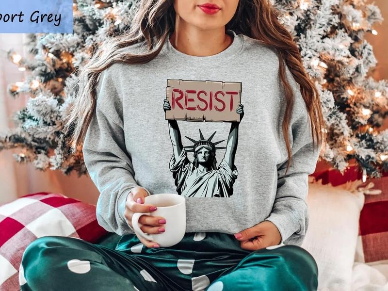 Liberal Resist Shirt Anti Trump Anti Fascist Feminist Activist Political Shirt Democracy Equality Shirt T-Shirts
