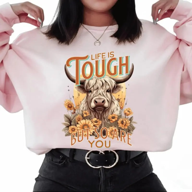 Life Is Tough So Are You Comfortable Long Sleeve . Positive Affirmations Perfect Self Care T-Shirts