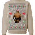 Lift Heavy Eat Ath Merry Chrithmith Mike Tyson Butt Viral Weightlifting Lifting Boxing Fight Meme Funny Ugly Cotton T-Shirts