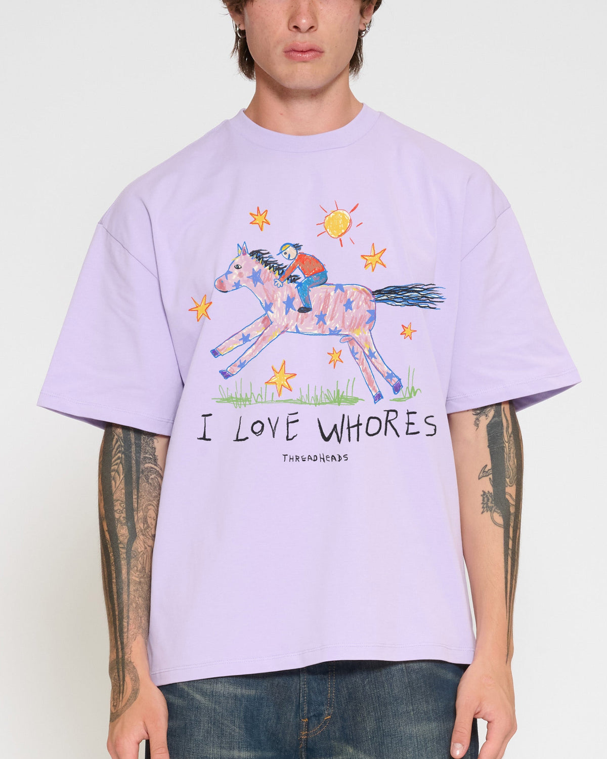 I Love Whores Oversized Tee