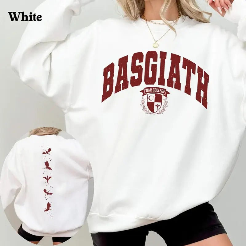 Limited Fourth Wing Double Sided Basgiath War College Dragon Rider T-Shirts