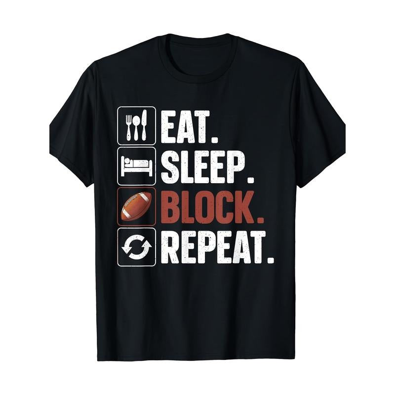 Lineman Art Football Player Offensive Lineman Made USA T-Shirts
