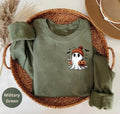 Little Ghost Ice Coffee Shirt Halloween Ghost Coffee Shirt Bougie Ghost Shirts Spooky Season Cute Ghost Halloween T-Shirts