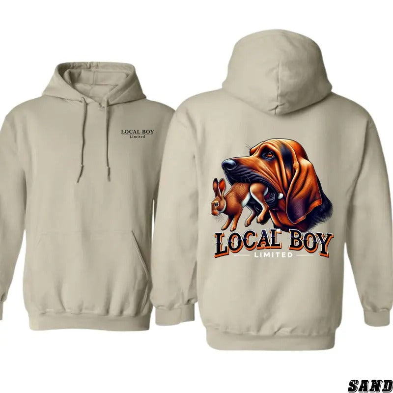 Local Boy Hunting Hound Rabbit Tracker Outdoor Adventure Menswear Country T-Shirts