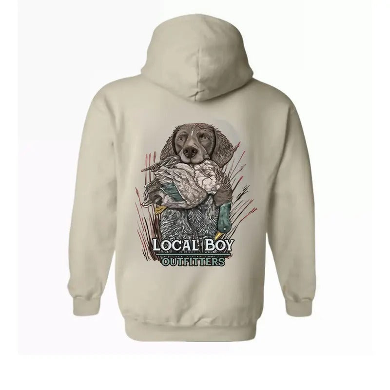 Local Boy Outfitters Bold Hunting Dog Duck Waterfowl Hunters Outdoor Enthusiasts Offering Comfort Everyday Celebrating Southern Hunting Traditions Menswear TTP T-Shirts