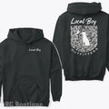 Local Boy Outfitters Camouflage Dog Moon Outdoor Enthusiasts Casual Hooded Cotton T-Shirts