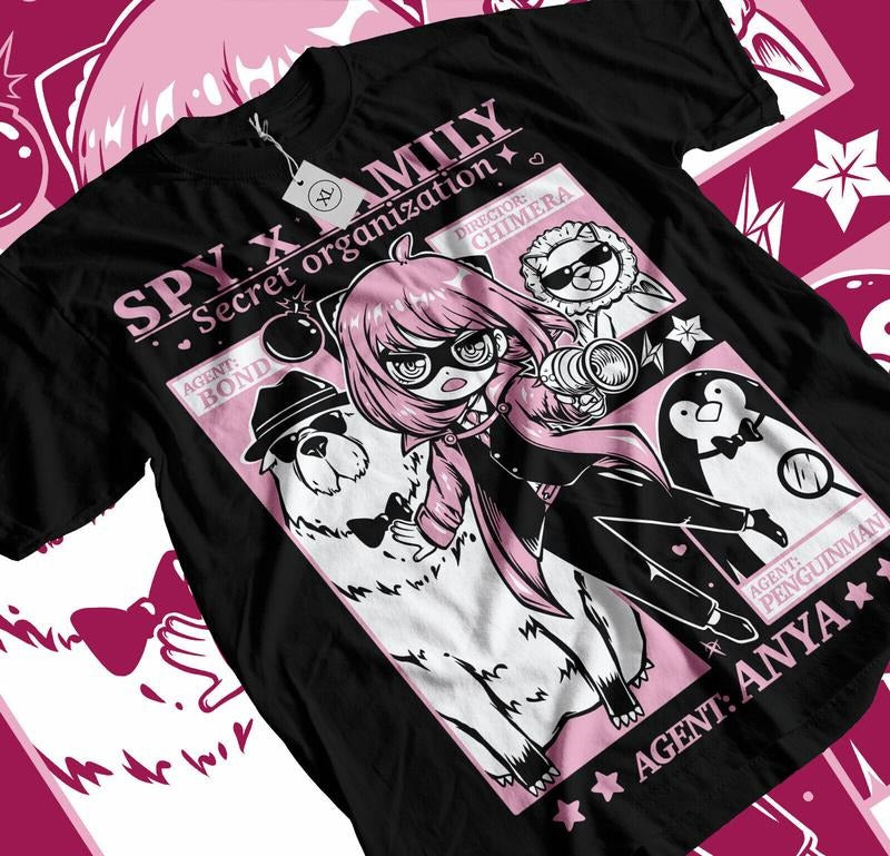 Loid Yor Anya Bon Forger SPY X FAMILY S 4XL Manga Anime S 4XL T-Shirts