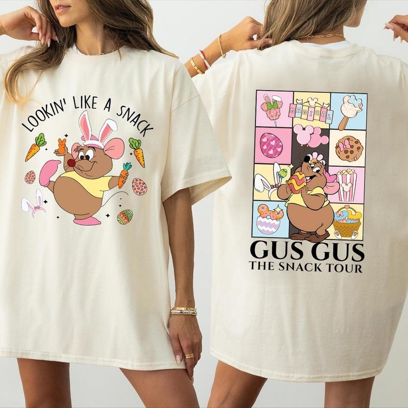 Lookin' Like Snack Easter Gus Gus Easter Day Easter Eggs Easter Bunny Ears Easter Mouse T-Shirts