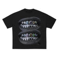 Loose Lip Print Cotton Grillz Top Womenswear Underwear Humen Streetwear Summer Casual Round Neck T-Shirts