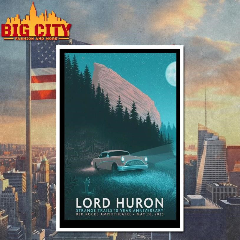 Lord Huron May 28 2025 Red Rocks Amphitheatre Poster Shirt